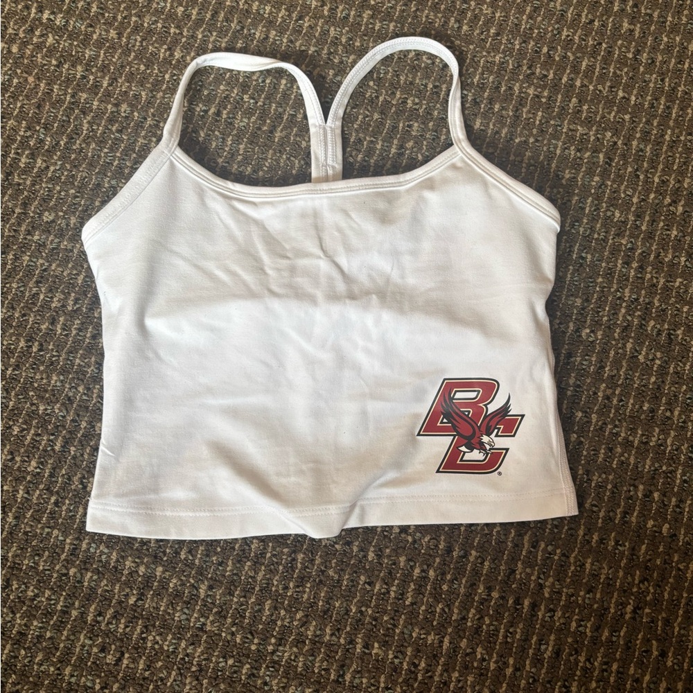Boston College Beyond Yoga Spacedye Slim Cropped Tank
